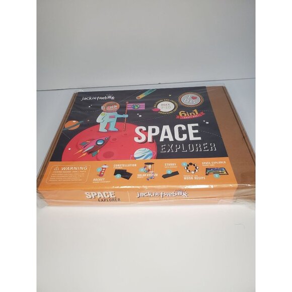New and Sealed Jackinthebox 6 in 1 Craft Box Space Explorer Activity Box - Picture 7 of 9